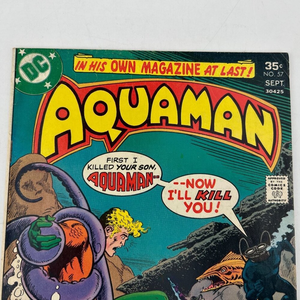Aquaman #57 DC Comic Book 1977 - Picture 4 of 8